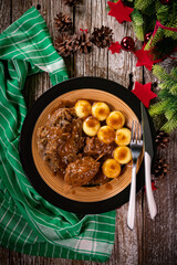 Tasty traditional Polish meal.