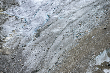 Dirty ice from the Buerbreen glacier in Norway