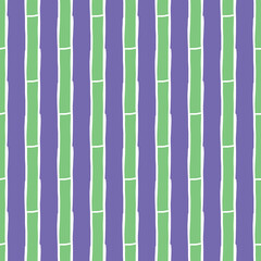 Vector seamless texture background pattern. Hand drawn, green, purple, white colors.