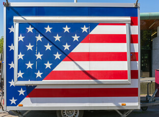 United States Flag Trailer