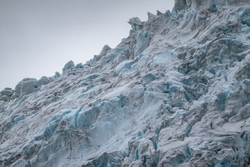 Fototapeta premium Glacier ice from the Buerbreen glacier near Odda