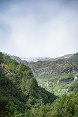 Buerbreen glacier in the distance
