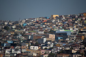 Obraz premium valparaiso, chile, south america, humble city on the hill