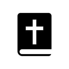 Bible outline icon isolated. Symbol, logo illustration for mobile concept, web design and games.