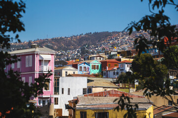 Fototapeta na wymiar valparaiso, chile, south america, humble city on the hill