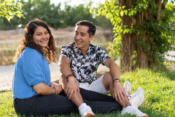 young people in love on valentine's day