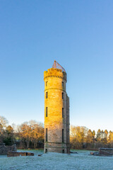 Obraz premium The ruins of Eglinton Castle Tower within Eglinton Country Park Irvine