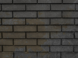 Solid piece of brick wall. brickwork for background or texture, Abstract color image on brickwork