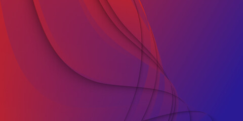 sports style banner design in red and purple colors. Futuristic colorful gradient purple and pink wave flow 3d background vector graphic illustration. Abstract colored geometric liquid surface light