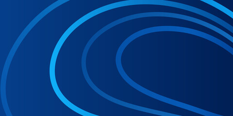 Abstract Blue Wave Lines on Background. Vector Illustration 