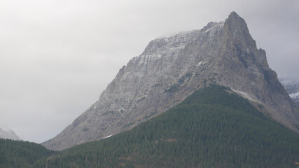 snow covered mountains