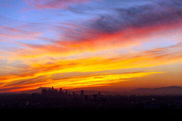 City of Los Angeles at sunrise