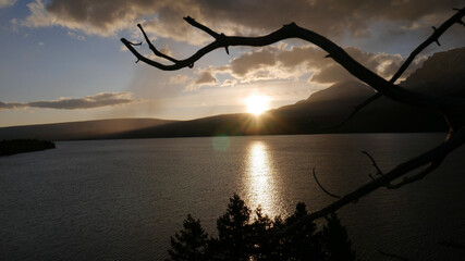 sunrise over the river