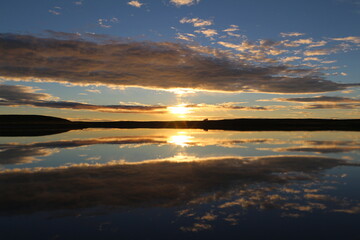 sunset on the lake © ricardo