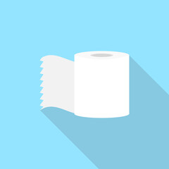 Toilet paper icon. Vector illustration.