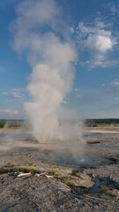 Fototapeta na wymiar geyser in national park