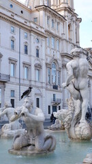 Fototapeta na wymiar Fountain of Neptune, Piazza Navona, Rome, Italy