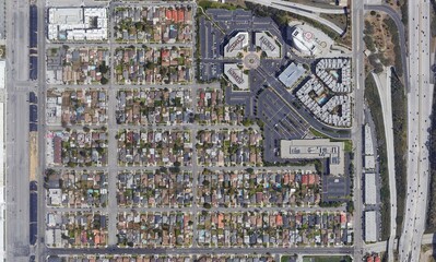 Satellite top view texture over California