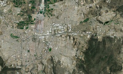 Satellite top view texture over Mexico