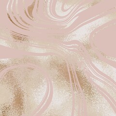 Fototapeta premium Rose gold. Marble texture with rose gold. Vector background