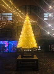 christmas tree in the night