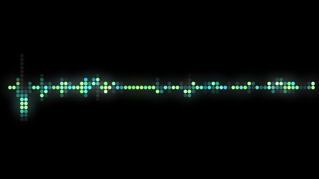 digital audio spectrum wave effect background