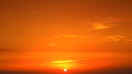 Fototapeta premium Majestic sunset sky over the mountains landscape
