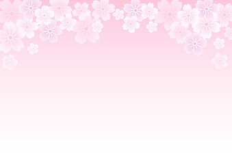 和風カラーの桜の背景イラスト素材