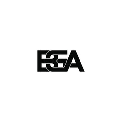 bga letter original monogram logo design