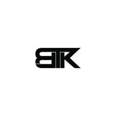 btk letter original monogram logo design