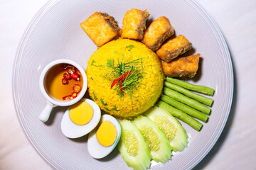 Sour Soup Fried Rice with Sea Bass