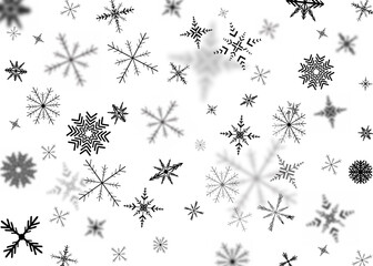 Christmas winter background with snowflakes.Holiday greeting card with snowflake background.