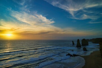 Twelve Apostles in Great Ocean Road in VIC Australia