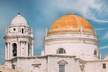 Cathedral in Cadiz, Spain. Sunny day © Great Brut Here