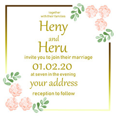 Fototapeta premium abstract background template floral illustration