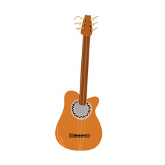 Hand drawn style vector illustration of musical instrument - Cuban Tres