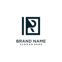 Letter logo R with creative concept for company or person part 7