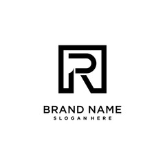 Letter logo R with creative concept for company or person part 9