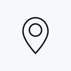 Editable Pin, Point, Position, Location Line Art Icon Using For Your Presentation, Website And Application