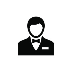 Concierge icon vector graphic illustration