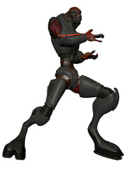 3d render of a alien figure