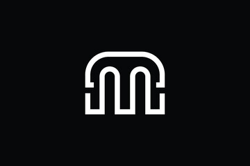 MT logo letter design on luxury background. TM logo monogram initials letter concept. MT icon logo design. TM elegant and Professional letter icon design on black background. M T TM MT