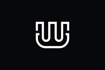 W logo letter design on luxury background. WW logo monogram initials letter concept. W icon logo design. WW elegant and Professional letter icon design on black background. W WW
