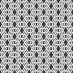 Seamless pattern of intersecting sophisticated geometric shapes. Celtic chain mail. Fashion background for web or printing design. Swatches are attached.
