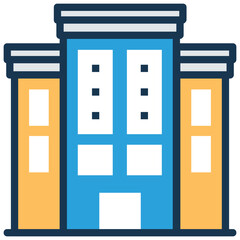 Set of Blocks, presentation of office blocks, flat vector icon design