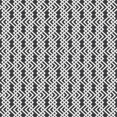 Abstract seamless pattern of intersecting lines. Swatch of white lines on a black background.