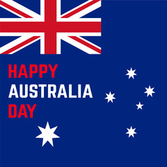 australia independence day greeting template. social media post