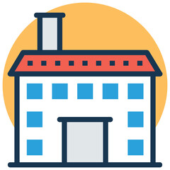 Simple stylish illustration of Family House Vector Icon