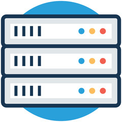Fototapeta premium Network server vector illustration 