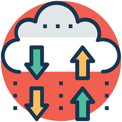 Illustration of cloud backup 